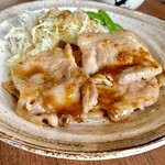 レストランカフェ ヒダマリ - 大町黒豚のしょうが焼き(\1,450)