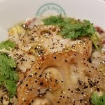 麺屋 六感堂 - 蓮根ポタージュヌードル＋蓮根挟み焼増し