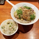 麺屋 六感堂 - チキンと蓮根のバターライス＋蓮根ポタージュヌードル
