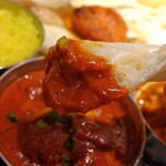 Asia Cafe Restaurant＆Bar Gajanan - ２種カレーセット：マトンスパイシーカレー