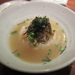 蒼天 - 〆の鶏のお茶漬け