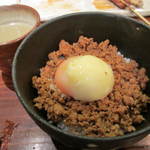 蒼天 - 自分はそぼろご飯とスープ