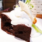 アンソレイユ - ガトーショコラ（生クリーム追加）