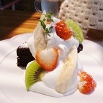 アンソレイユ - ガトーショコラ（生クリーム追加）