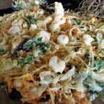 奥会津 - セットのかき揚げ、意外にいけます