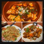 Arisan - 五目炒飯・麻婆豆腐・鶏肉カシューナッツ炒め
