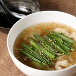 Yakiniku Hiyoshi - もつ鍋風スープ 