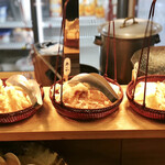 あわら温泉 ホテル八木 - 天ぷら（まこも筍・赤いか・いちじく）