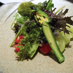 てんぷら　成生 - 箸休めのサラダ