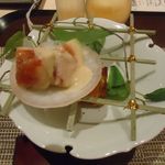 銀座ささ花 - (7/4)付き出し（イチジクと煮こごり）