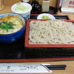 松葉 - ミニ玉子丼＋もりそば　７５０円＋１００円