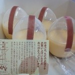 Tamago Rando - たまごぷりん4個入り。能書きとともに。