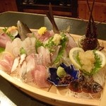 網元の宿 ろくや - お造り　時魚大漁舟盛り