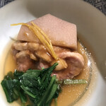 日本料理 太月 - フルコース１６５００円。鴨治部煮。美味しくいただきました(^｡^)。でも、無くてもいいかも。。。