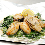 Oysters grilled with butter