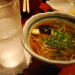 紅緒 - 美味しい鶏葱そばには芋焼酎が合うわけです