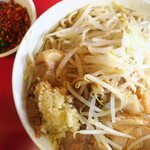 ラーメン二郎 - ラーメン小＋ニンニク多め＋青ネギ