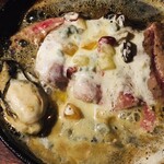 銀座楸 - 牛肉のサーロインと赤身と牡蠣のステーキ