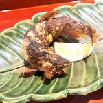 銀座 しのはら - 子持ち鮎の唐揚げ