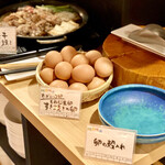 あわら温泉 ホテル八木 - すき焼きの卵にもこだわり
