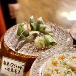 あわら温泉 ホテル八木 - 海老とアボカドの春巻き