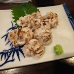 金町製麺 - 真鱈の白子焼き　400円