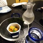 Kyouto Fushimi Gura Pontochou Minami An - 雲丹の西京漬けと日本酒