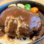 洋食 花乃湯 - デミグラスハンバーグ