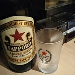 餃子屋 赤星 - 赤星瓶ビール