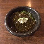 ひでや - お通し もずくとめかぶ