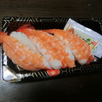 海鮮食家福一丸 - 海老三貫寿司(180円)
