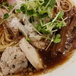 麺処 篠はら - 濃口花椒そば＋肉増し