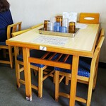 Shina Soba Shimmen - テーブルは１席あけて案内してます。