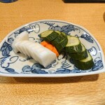 炭火焼おみや - ぬか漬けの盛り合わせ