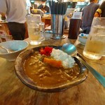 たまい駅前酒場 - 牛筋カレーハーフ