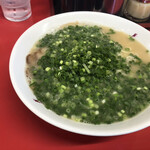 長浜ラーメン - 長浜ラーメン　ネギ大盛り