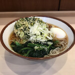 そばの神田 東一屋 - アサソバビンボー！　
      朝そば＋春菊天！　