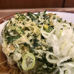 そばの神田 東一屋 - 春菊天に着目する。