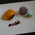 デイリー - 7月7日　カボチャプリン＆ブルーベリーアイス