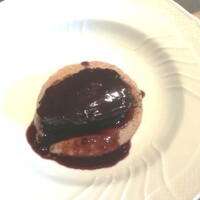 La Brianza - 牛もも赤ワイン煮込みヘーゼルナッツのポレンタ、お肉やわらかワインの風味とてもいい感じ♡  ポレンタの粒感の残る舌触りや、まろやかなナッツ感もいいですね～