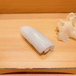 鮨 うみから - しんいか。プツッとはじけてとても美味しい！甘い！