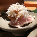 とり茶太郎 - 胸たたき山山葵削り、山山葵の削りが何とも絶妙！