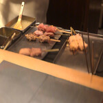 とり茶太郎 - 出番を待つ串