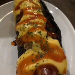 hotdog stand homeys - チリビーンズチリドックチーズトッピング　黒いライ麦