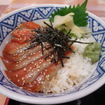 Chouja Harasa Bisu Eria Kudari Sukei Shoku Fu-Doko-To - 金華銀鮭漬け丼　750円