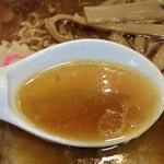 永福町 大勝軒 - '12/07/07 スープ～香り良く煮干しカツオが美味しい～☆