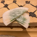 銀座 久兵衛 - 大根シソ胡麻梅肉だったよね？