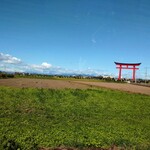リストランテ コジィ コジィ - 秋晴れ      小泉稲荷神社    大鳥居