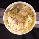 中古タイヤ市場 - 肉うどん 400円