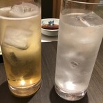 天ぷら新宿つな八 - 焼酎ソーダ割り(2020.9.20)